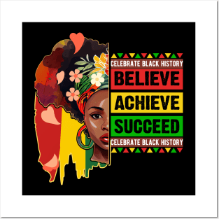 Black History Month Celebration Apparel Posters and Art